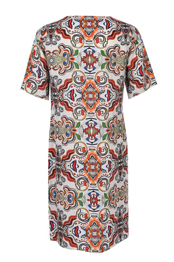 Goddess of Earth Toprak Tanrıçası -  V Neck Short Dress - Kısa Elbise